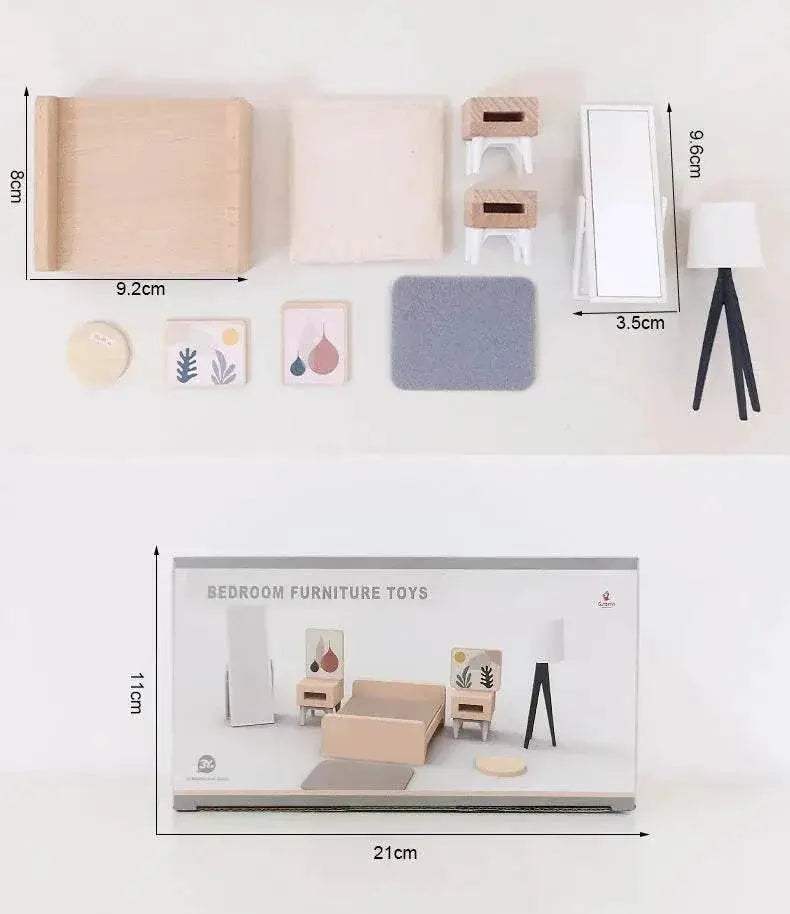  Charming Wooden Dollhouse Furniture Set for Kids Toyland EU -  ToylandEU™