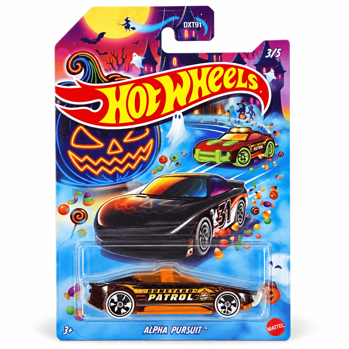 Hot Wheels Alpha Pursuit | Halloween Fantasy Car | Diecast Maroon | Collector Edition