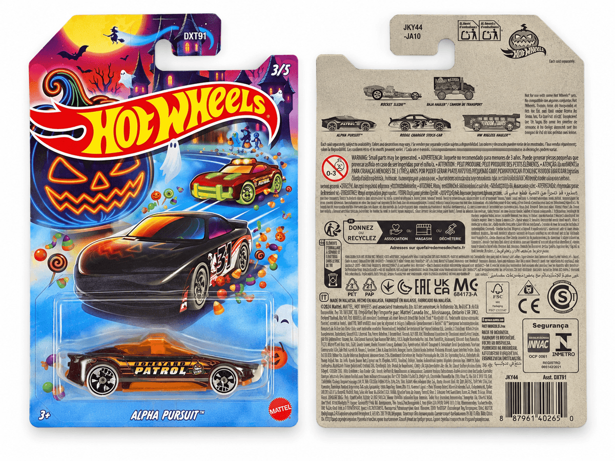 Hot Wheels Alpha Pursuit | Halloween Fantasy Car | Diecast Maroon | Collector Edition