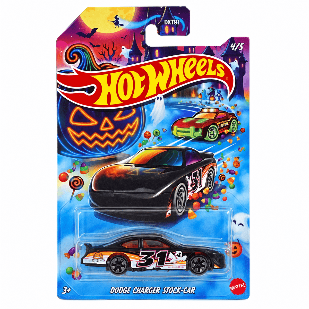 Die Cast Car | Hot Wheels Dodge Charger | Halloween Graphics | Collector Gift