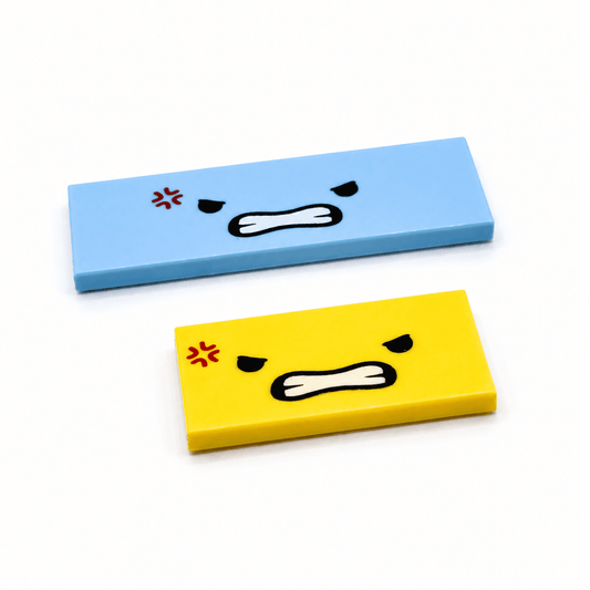 Angry Plant Tiles | Custom Printed 2 Pack | Set 10349 Fit | Collectors