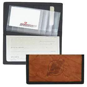 New Jersey Devils Leather Checkbook Cover Embossed Logo -  ToylandEU™
