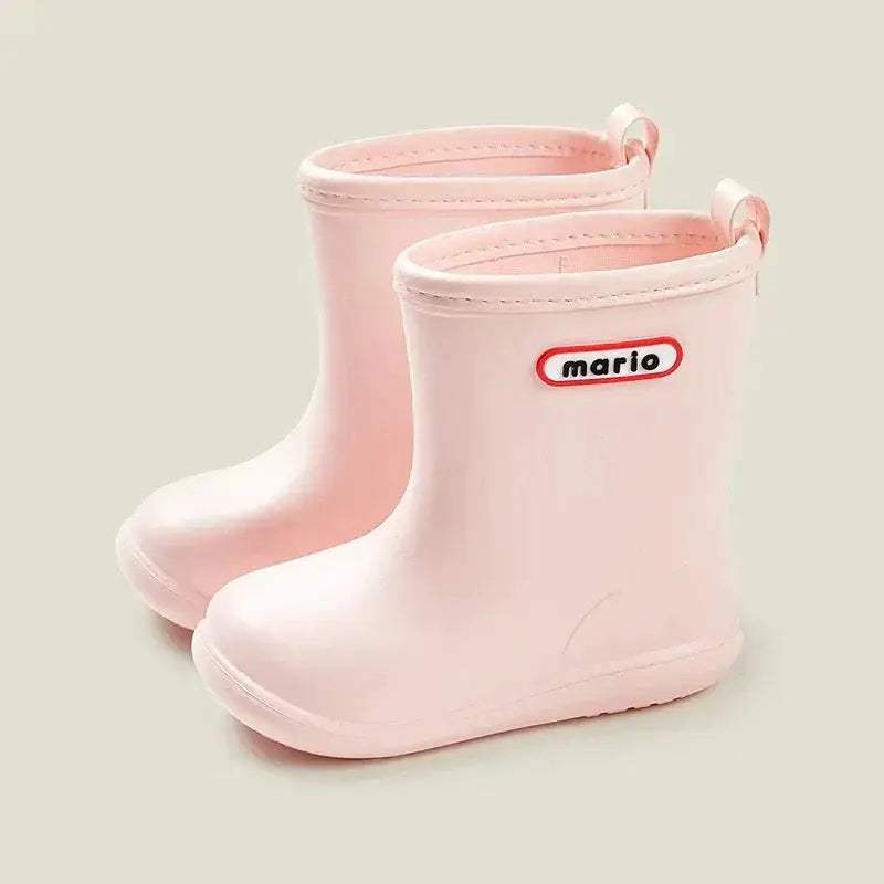 Cheerful Mario Kids Rain Boots Waterproof Unisex Outdoors - ToylandEU
