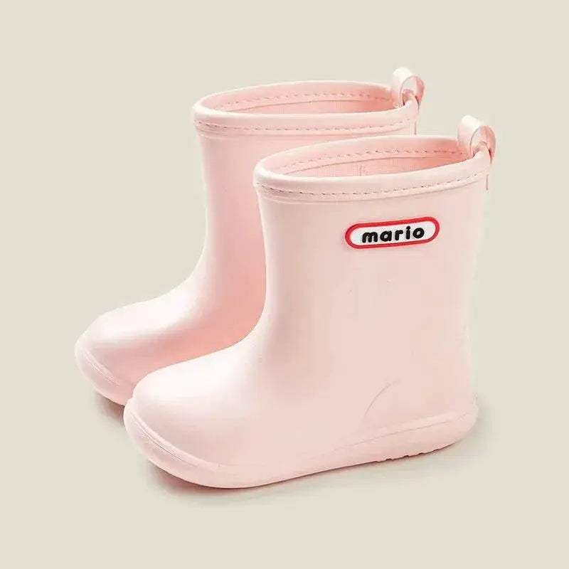 Cheerful Mario Waterproof Rain Boots for Boys and Girls with Slip-On Design - ToylandEU
