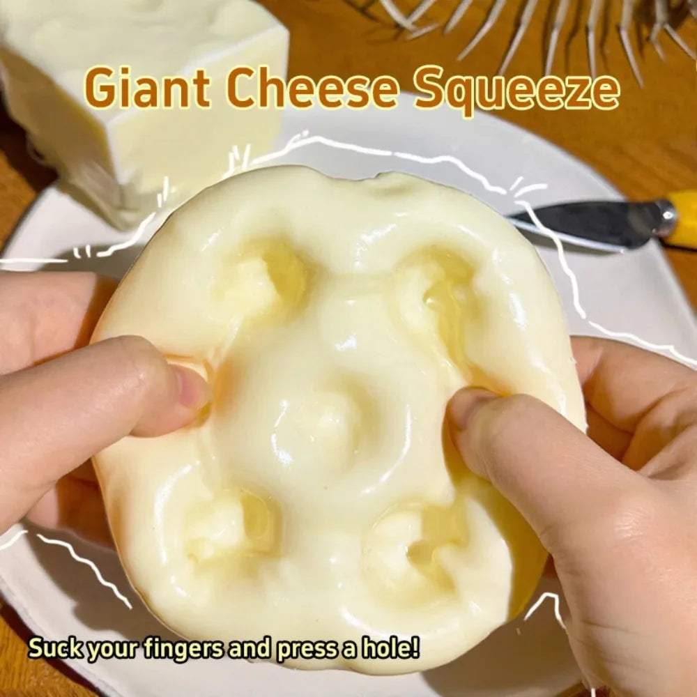 Cheese Cube Stress Ball | Shapeable Squishy Fidget | Toylandeu™