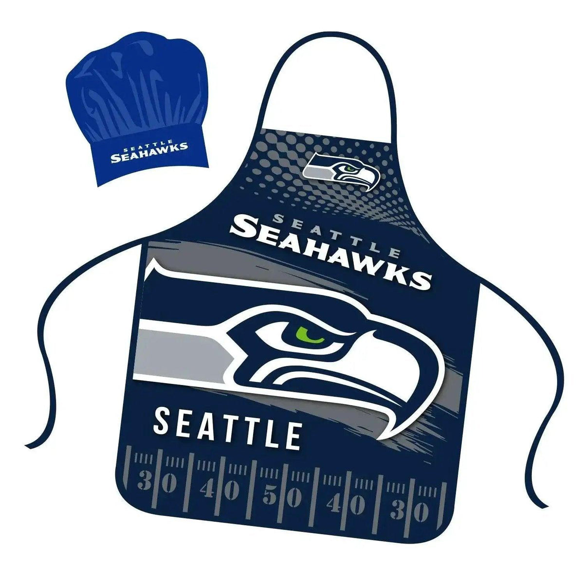  Seattle Seahawks Chef Hat And Apron Set Pro Kitchen Gear -  ToylandEU™