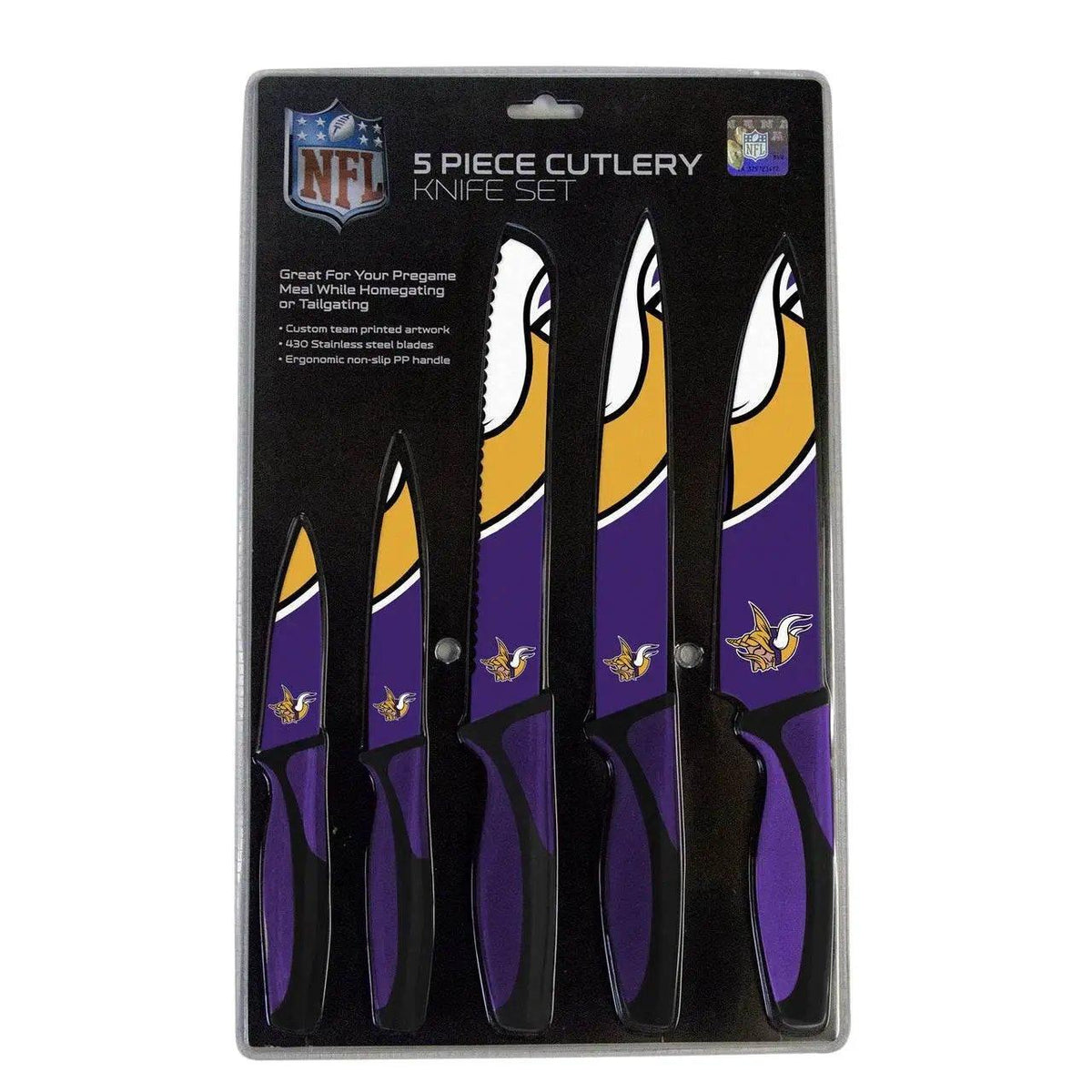  Minnesota Vikings Knife Set Five Pack Kitchen Tools -  ToylandEU™