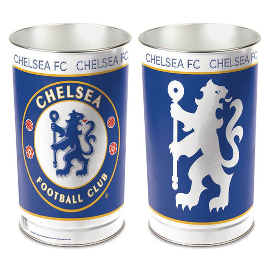 Chelsea FC 15 Inch Metal Wastebasket for Office Decor - ToylandEU