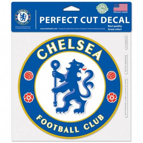 Chelsea Football Club 8x8 Decal Perfect Cut Color Vinyl - ToylandEU