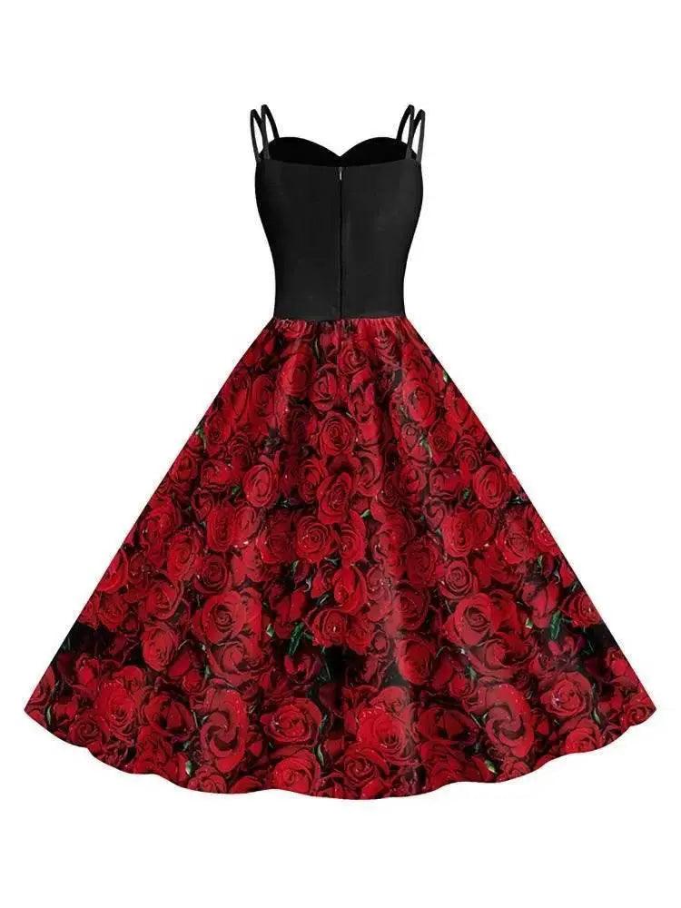  Chic Autumn Black Rose Skull Costume Dress Toyland EU -  ToylandEU™