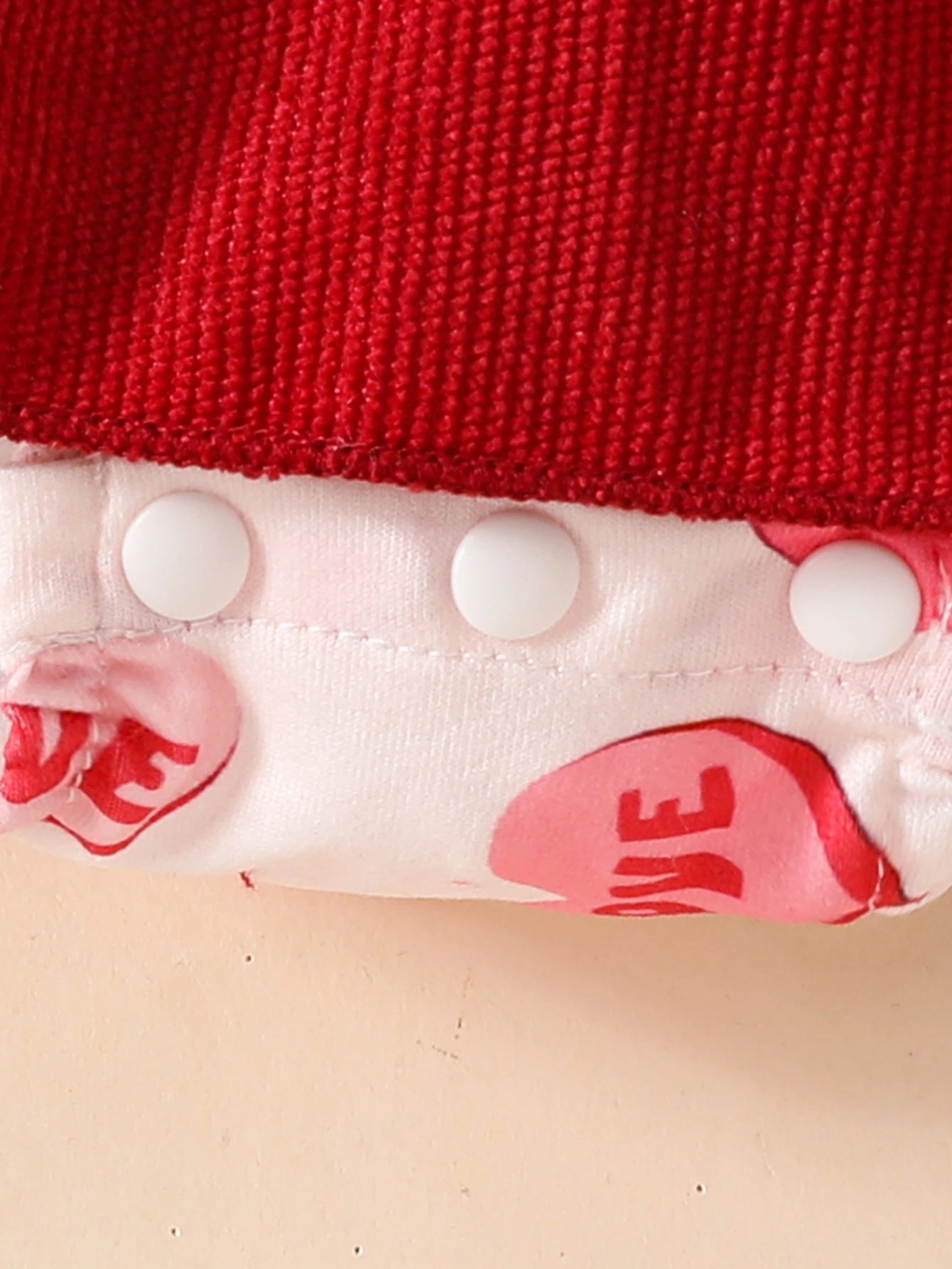 Chic Baby Girl Dress With Love Print Red Ruffle Edge Butterfly Bow Two Piece Set For Zero To Eighteen Months - ToylandEU