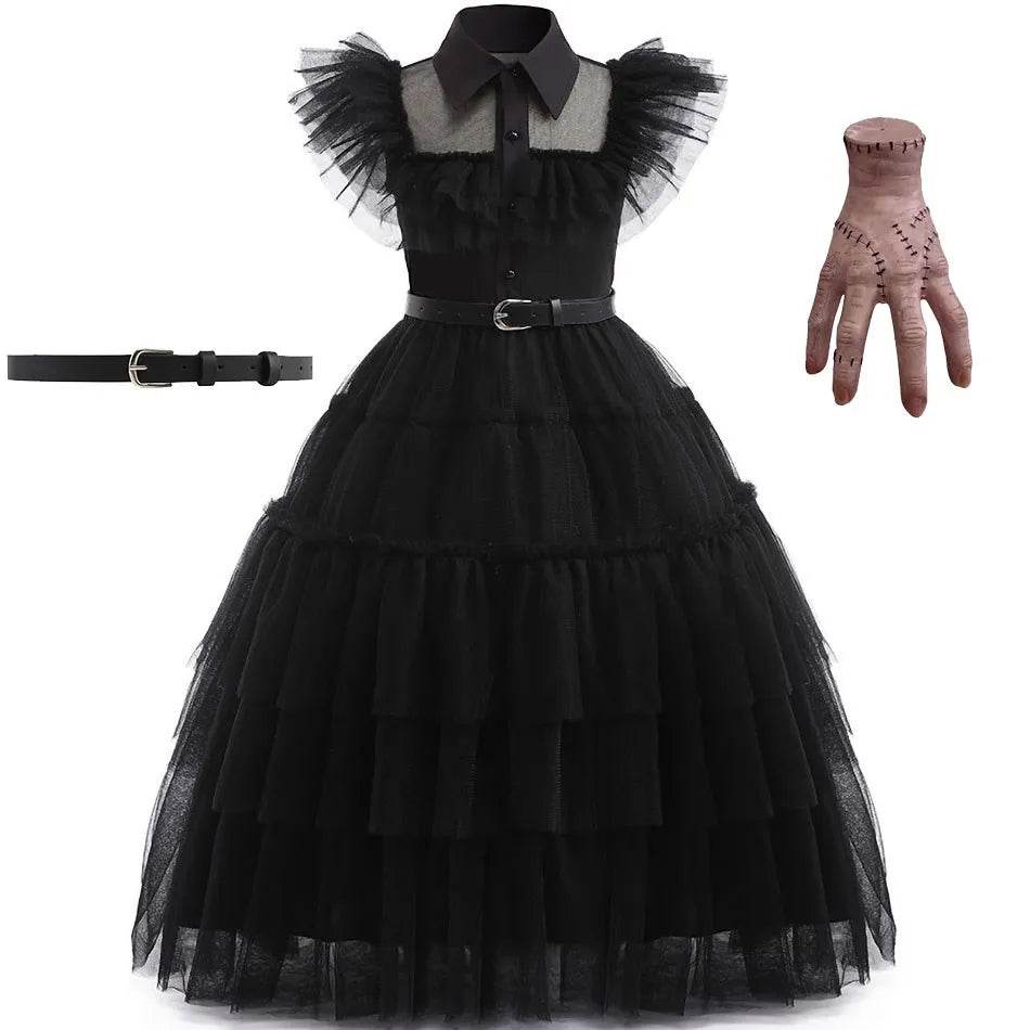 Chic Dress Wednesday Cosplay For Girls Party Costume - ToylandEU