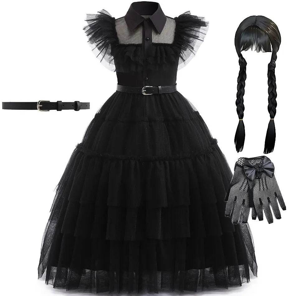 Chic Dress Wednesday Cosplay For Girls Party Costume - ToylandEU