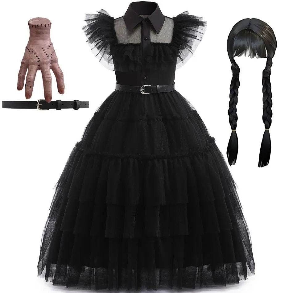 Chic Dress Wednesday Cosplay For Girls Party Costume - ToylandEU