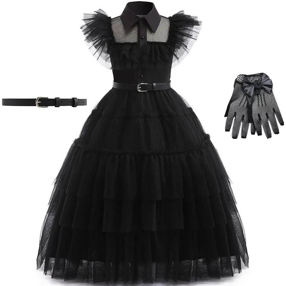 Chic Dress Wednesday Cosplay For Girls Party Costume - ToylandEU