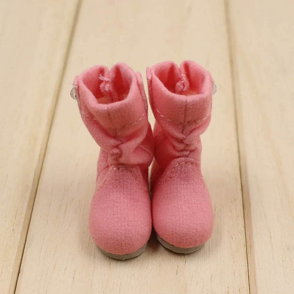 Chic Icy Winter Boots for DBS Blyth Dolls - Fashionable Toy Footwear - ToylandEU