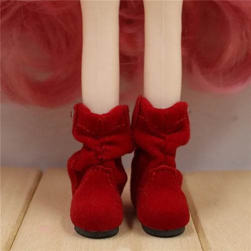 Chic Icy Winter Boots for DBS Blyth Dolls - Fashionable Toy Footwear - ToylandEU