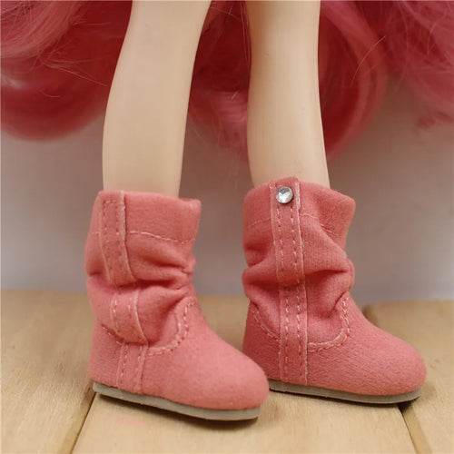 Chic Icy Winter Boots for DBS Blyth Dolls - Fashionable Toy Footwear - ToylandEU