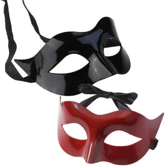 Chic Masquerade Mask For Adults Half Face Black White Retro - ToylandEU