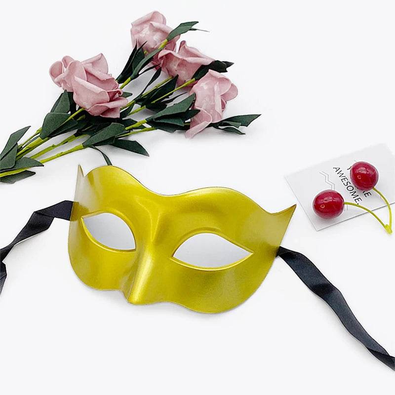 Chic Masquerade Mask For Adults Half Face Black White Retro - ToylandEU