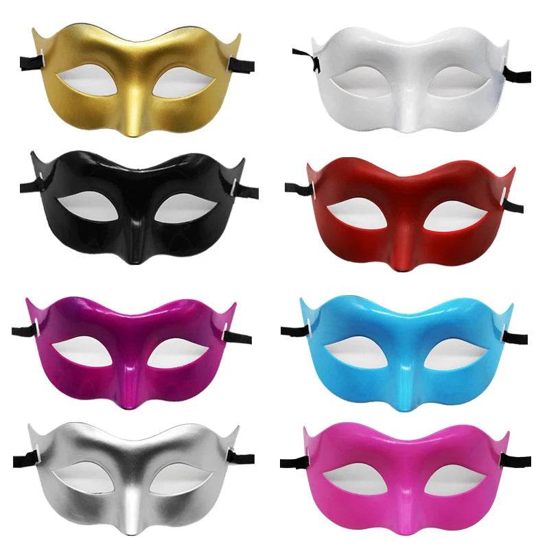 Chic Masquerade Mask For Adults Half Face Black White Retro - ToylandEU