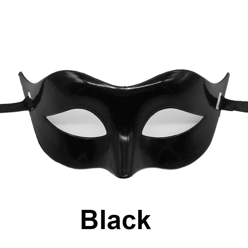 Chic Masquerade Mask For Adults Half Face Black White Retro - ToylandEU