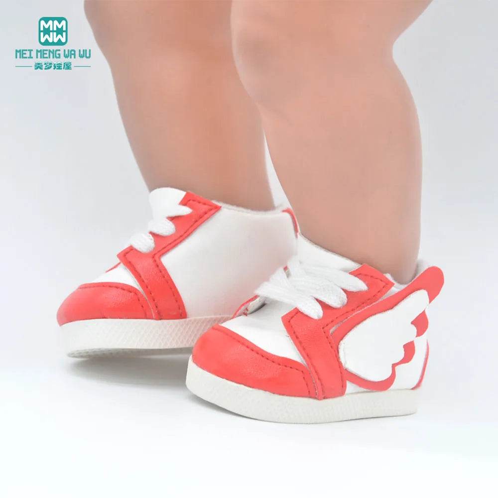 Chic Wool Boots and Sports Shoes for 43cm Dolls - Trendy Mini Styles - ToylandEU