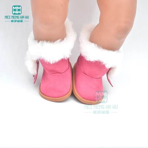 Chic Wool Boots and Sports Shoes for 43cm Dolls - Trendy Mini Styles - ToylandEU