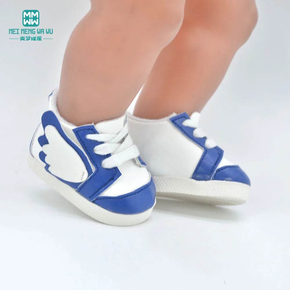 Chic Wool Boots and Sports Shoes for 43cm Dolls - Trendy Mini Styles - ToylandEU