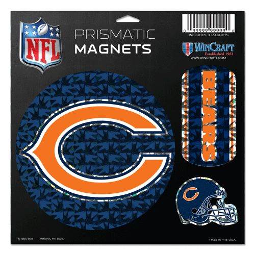 Chicago Bears 11x11 Prismatic Magnet Sheet Weatherproof - ToylandEU