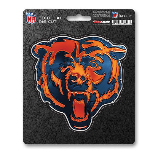 Chicago Bears 3D Die Cut Decal 5x6 Inch Logo Design - ToylandEU