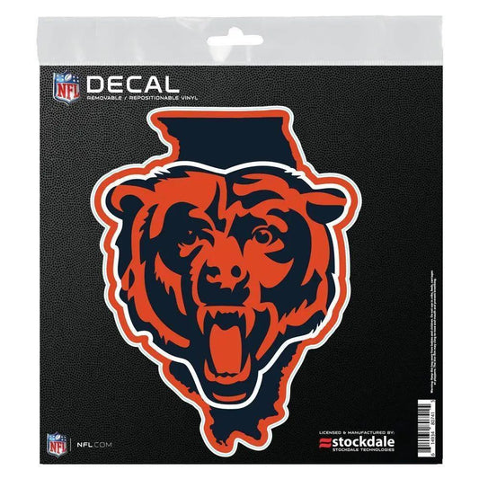  Chicago Bears 6x6 All Surface Decal State Shape Vinyl -  ToylandEU™