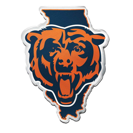 Chicago Bears Acrylic Auto Emblem State Shape Car Badge - ToylandEU