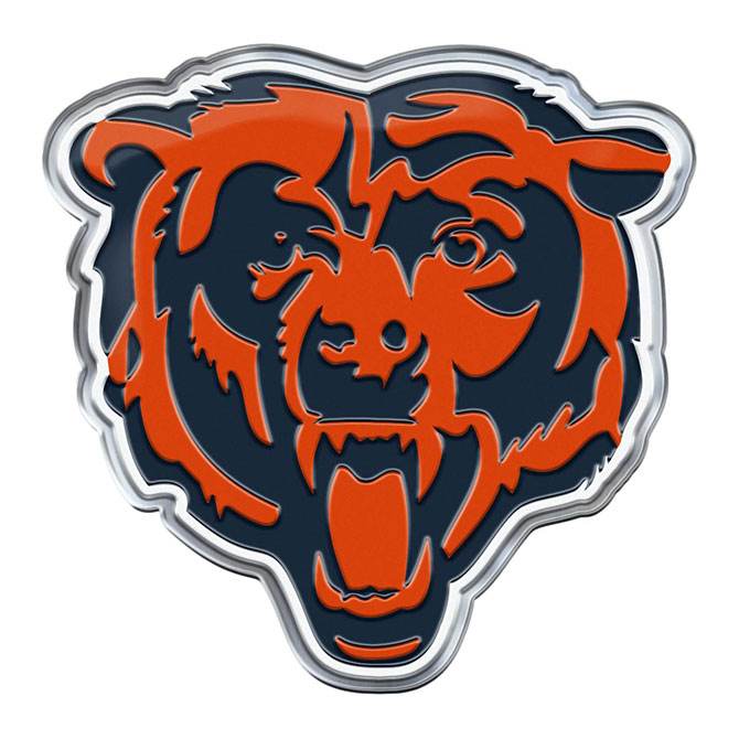 Chicago Bears Auto Emblem Alternate Logo 3D Embossed - ToylandEU
