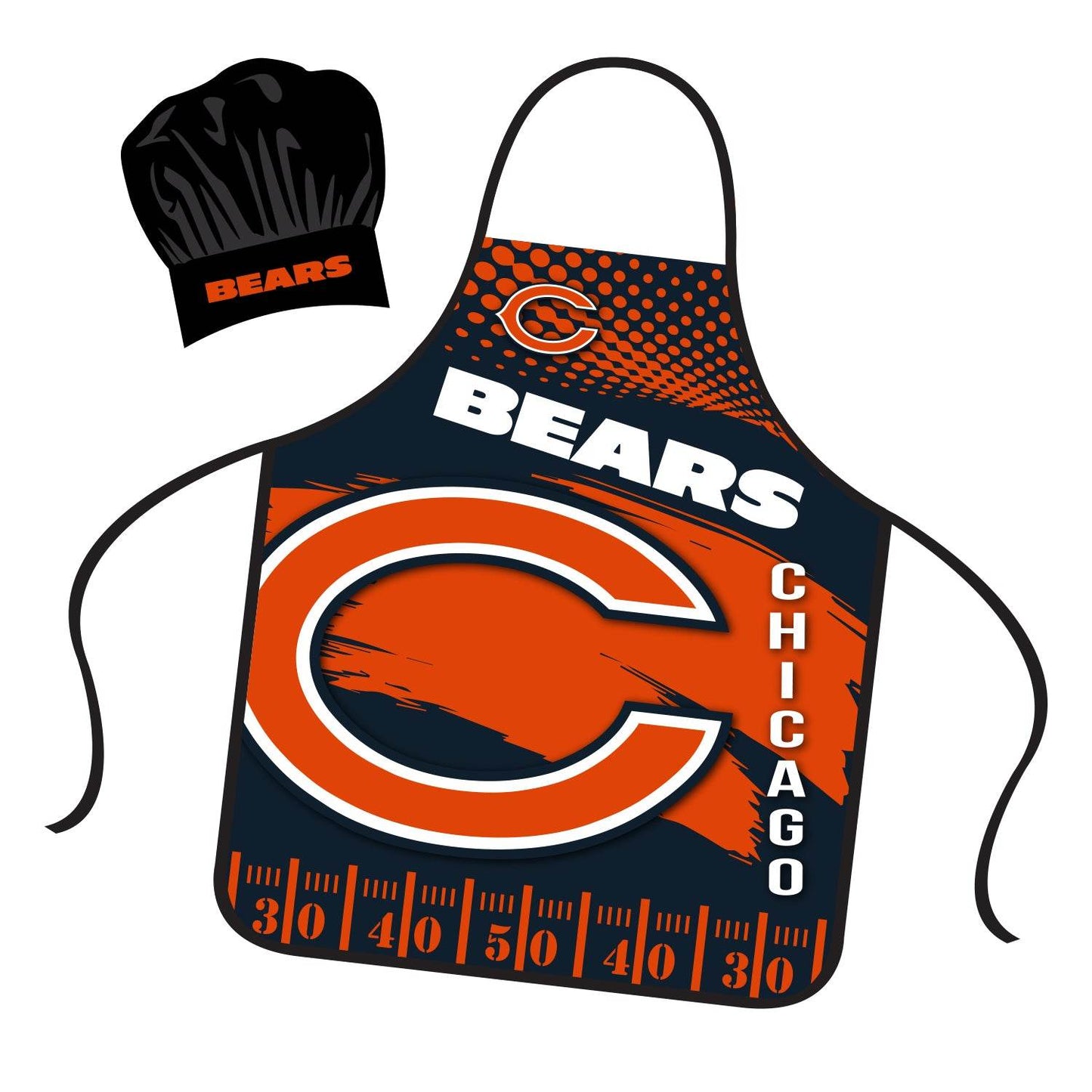 Chicago Bears Chef Hat And Apron Set For NFL Fans Everywhere - ToylandEU
