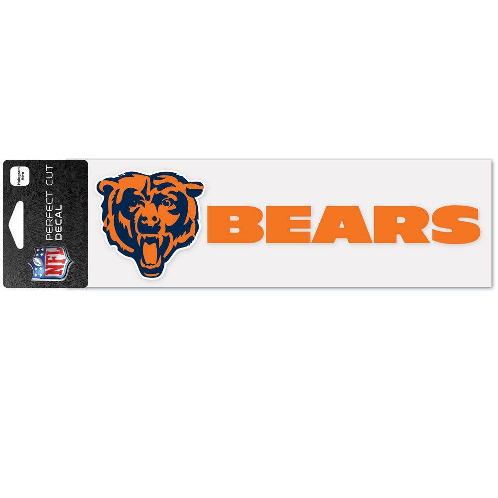 Chicago Bears Decal 3x10 Perfect Cut Wordmark Color Vinyl - ToylandEU