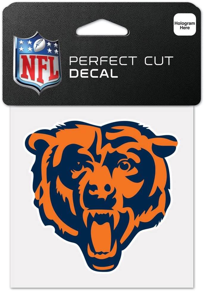 Chicago Bears Decal 4x4 Cut Color Bear Special Order - ToylandEU