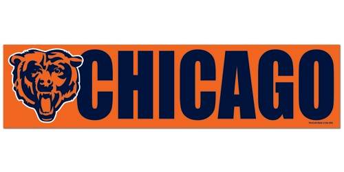 Chicago Bears Decal Bumper Sticker - ToylandEU