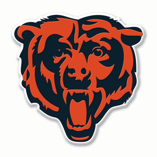 Chicago Bears Flexible Decal PVC Sticker With Adhesive Back - ToylandEU