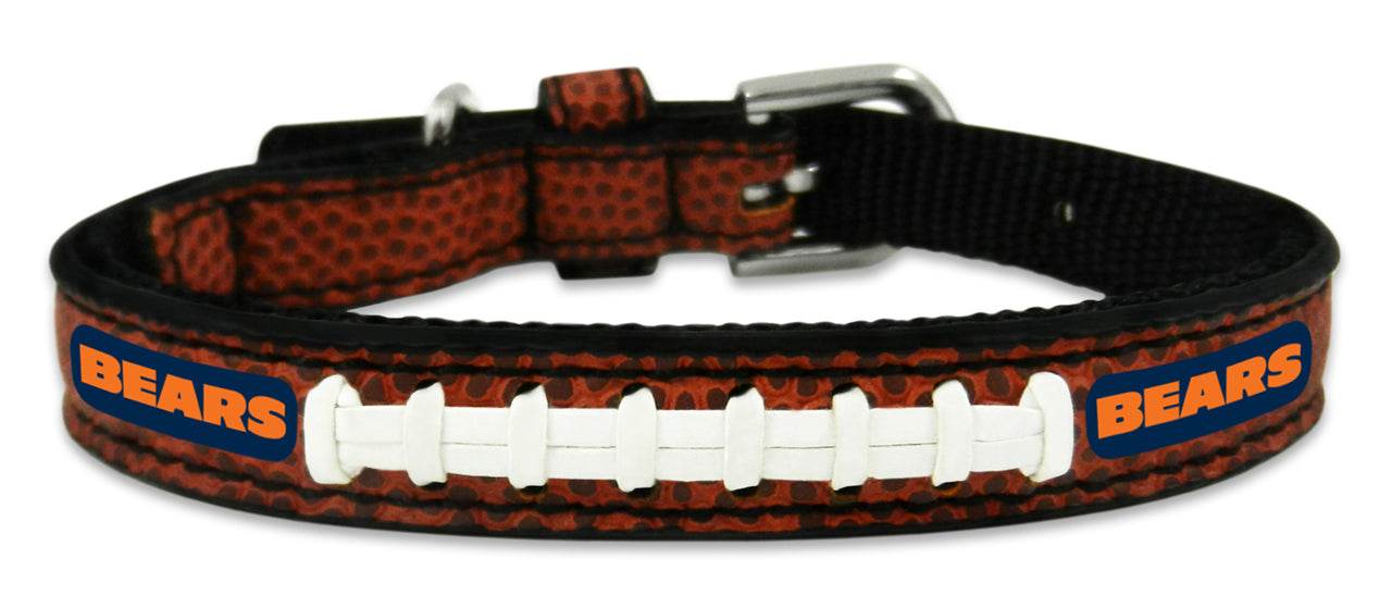 Chicago Bears GameWear Leather Pet Collar Classic Toy Size - ToylandEU
