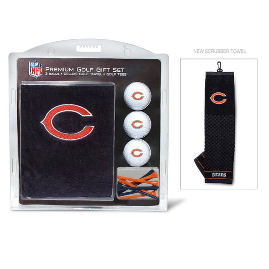 Chicago Bears Golf Gift Set With Embroidered Towel Bundle - ToylandEU