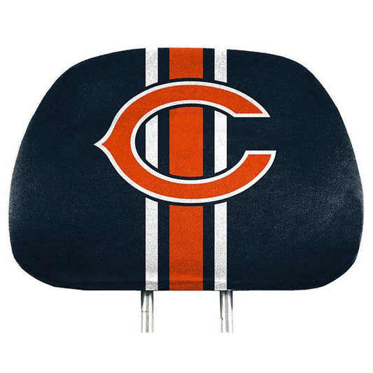 Chicago Bears Headrest Covers Full Color Printed Style - ToylandEU