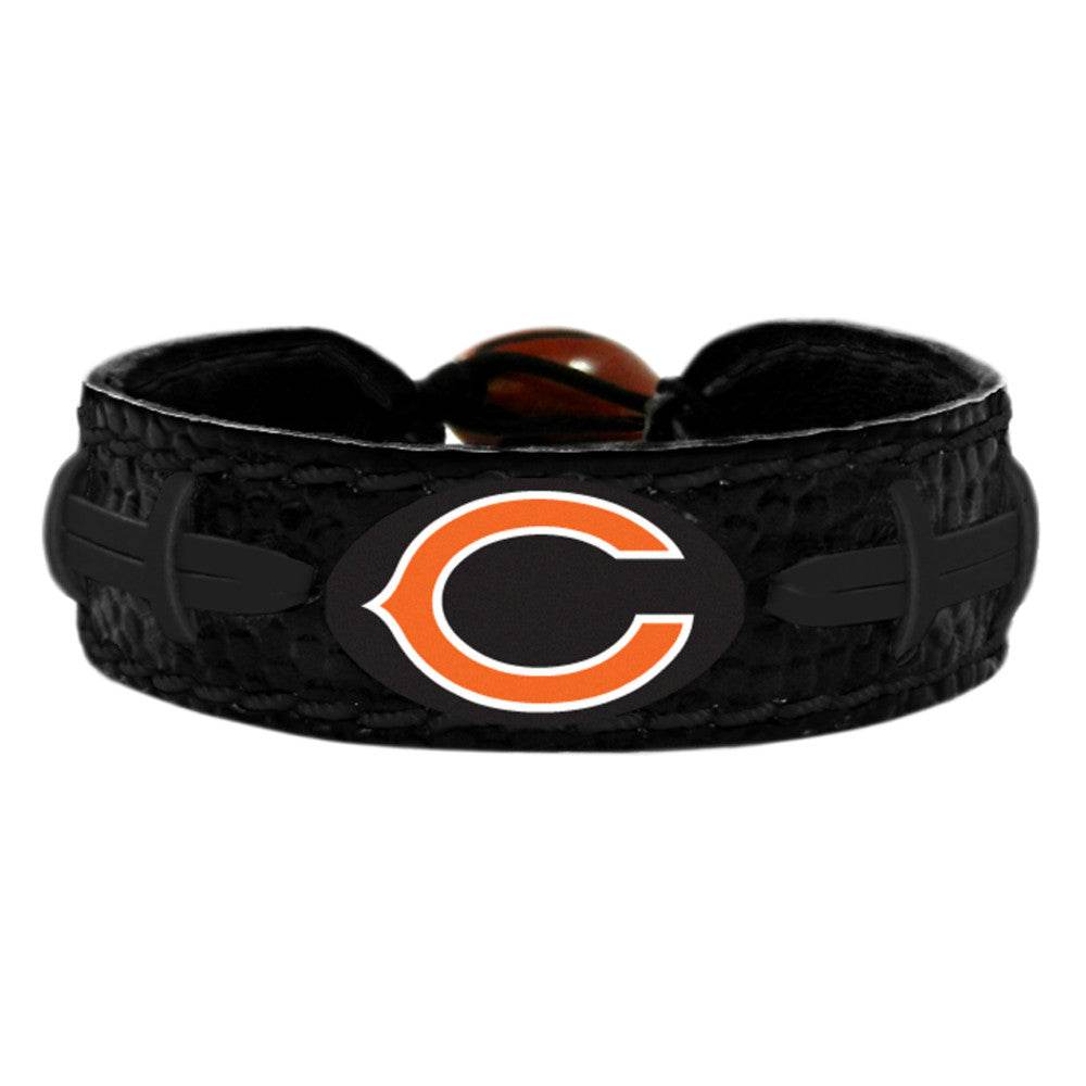 Chicago Bears Leather Bracelet Team Color Black Football - ToylandEU