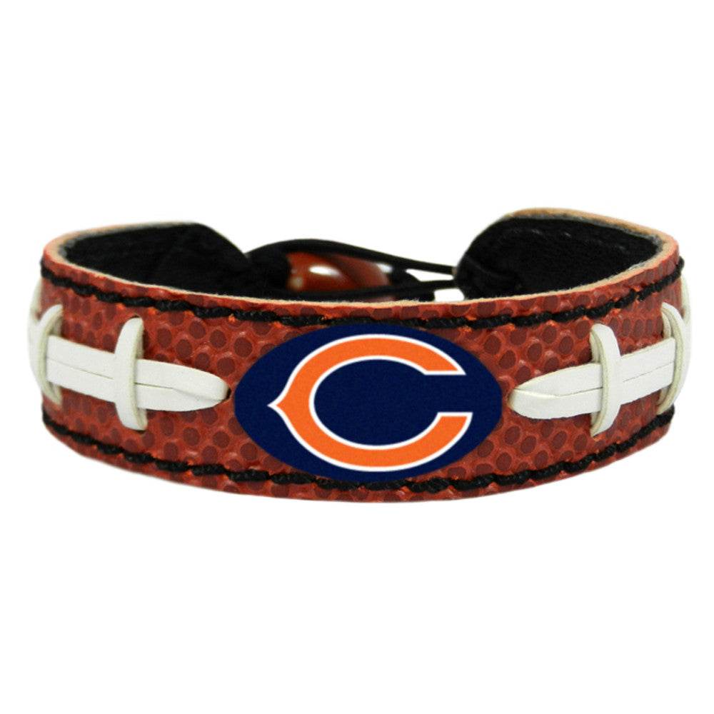 Chicago Bears Leather Football Bracelet One Size Fits Most - ToylandEU