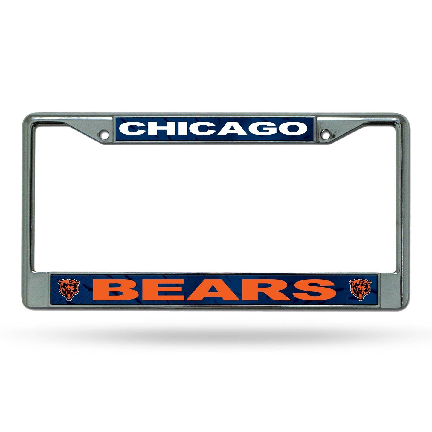 Chicago Bears License Plate Frame Chrome Printed Insert - ToylandEU