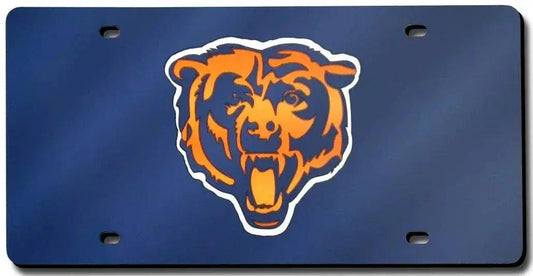  Chicago Bears License Plate Laser Cut Navy -  ToylandEU™