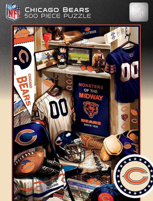  Chicago Bears Locker Room Puzzle 500 Piece Nostalgia -  ToylandEU™