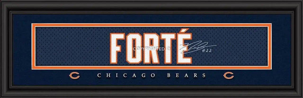 Chicago Bears Matt Forte 8x24 Signature Print Framed -  ToylandEU™