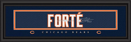 Chicago Bears Matt Forte 8x24 Signature Print Framed - ToylandEU