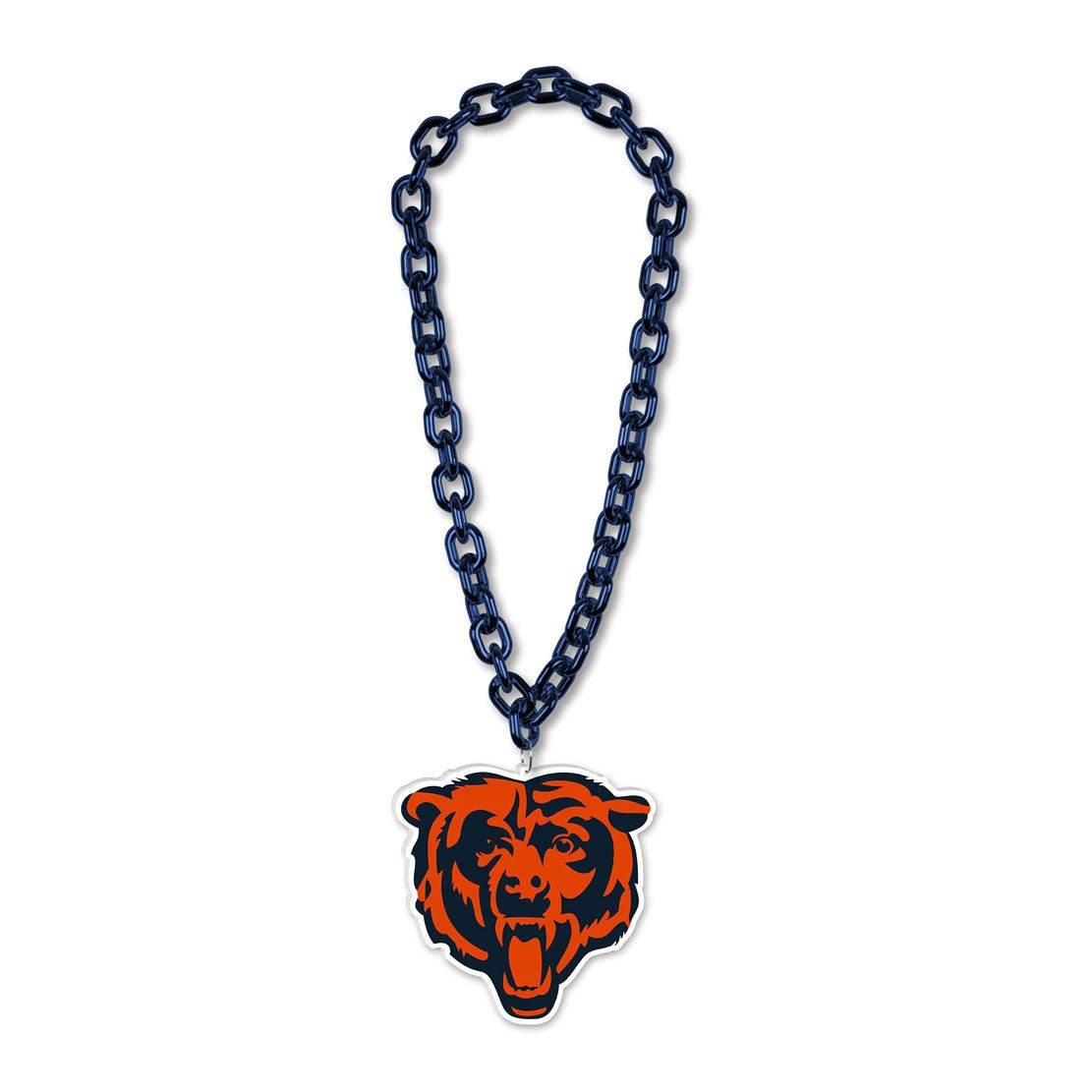 Chicago Bears Necklace Big Chain Foam Logo Tailgate - ToylandEU